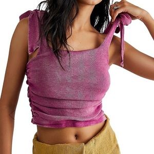 Free People - Boulevard Ruched-Sides Rib-Knit Tank Top